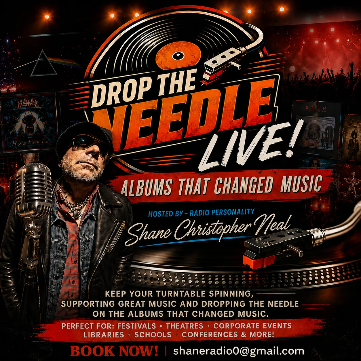 Drop the Needle Live event poster